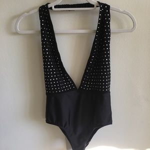 UO rhinestone bodysuit